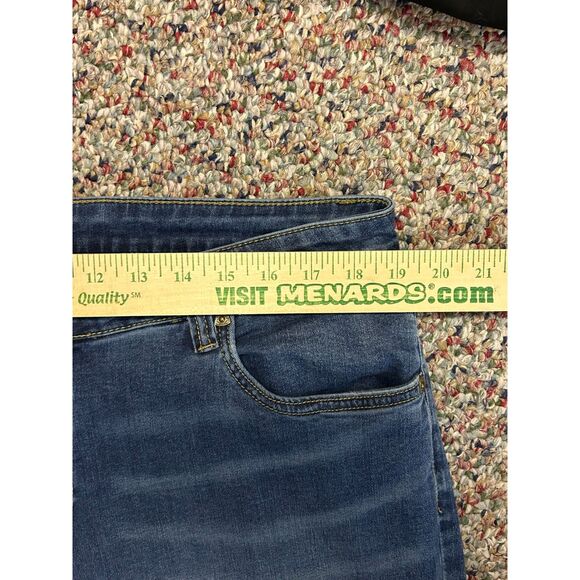 Kut From The Kloth Blue Medium Wash High-Rise Crop Skinny Boyfriend Jeans Sz 18W - Picture 11 of 14